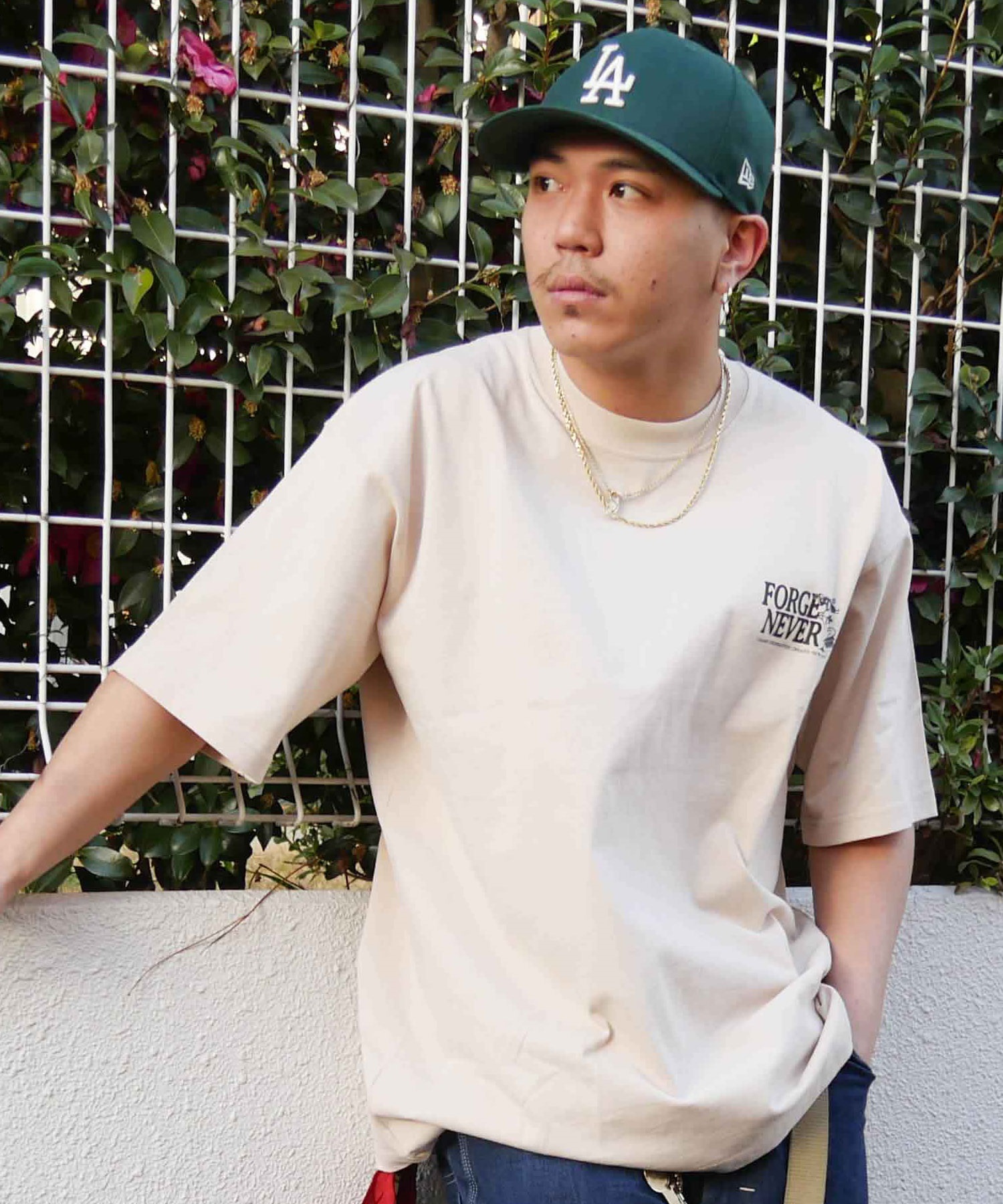 FORGET NEVER フォーゲットネバー メンズ 半袖Tシャツ バック