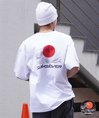 【ムラサキスポーツ限定】 QUIKSILVER クイックシルバー メンズ 半袖 Tシャツ オーバーサイズ バックプリント JAPAN QST245624M(BLK-M)
