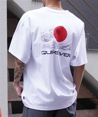 【クーポン対象】【ムラサキスポーツ限定】 QUIKSILVER クイックシルバー メンズ 半袖 Tシャツ オーバーサイズ バックプリント JAPAN QST245624M(WHT-M)