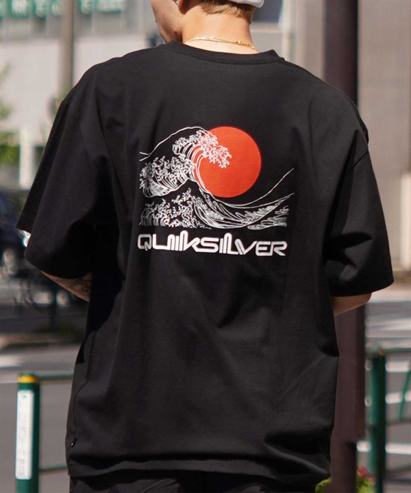 【ムラサキスポーツ限定】 QUIKSILVER クイックシルバー メンズ 半袖 Tシャツ オーバーサイズ バックプリント JAPAN QST245624M