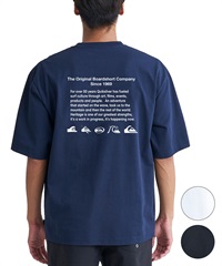 【クーポン対象】QUIKSILVER クイックシルバー メンズ ポケットTシャツ 半袖 ポケT バックプリント クルーネック オーバーサイズ QST242010(WHT-M)