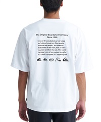 【クーポン対象】QUIKSILVER クイックシルバー メンズ ポケットTシャツ 半袖 ポケT バックプリント クルーネック オーバーサイズ QST242010(WHT-M)