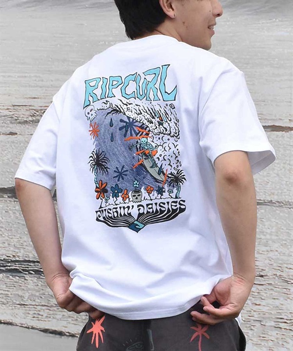 RIP CURL リップカール メンズ 半袖 Tシャツ コットンTee バックプリント O01-201 ムラサキスポーツ限定