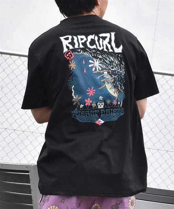 RIP CURL リップカール メンズ 半袖 Tシャツ コットンTee バックプリント O01-201 ムラサキスポーツ限定