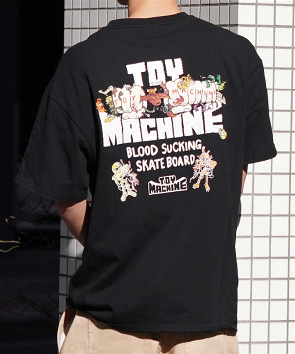 【マトメガイ対象】TOY MACHINE トイマシーン メンズ 半袖 Tシャツ バックプリント MTMSEST1 ムラサキスポーツ限定