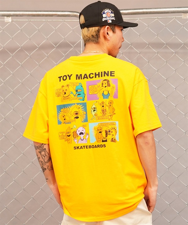 【ムラサキスポーツ限定】 TOY MACHINE トイマシーン メンズ 半袖 Tシャツ バックプリント MTMSEST4