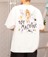 【ムラサキスポーツ限定】 TOY MACHINE トイマシーン バックプリントTシャツ クルーネック半袖T メンズ MTMSEST6(WHITE-M)