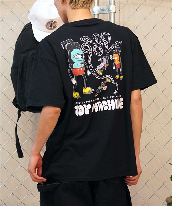 【ムラサキスポーツ限定】 TOY MACHINE トイマシーン 半袖Tシャツ バックプリント MTMSEST7