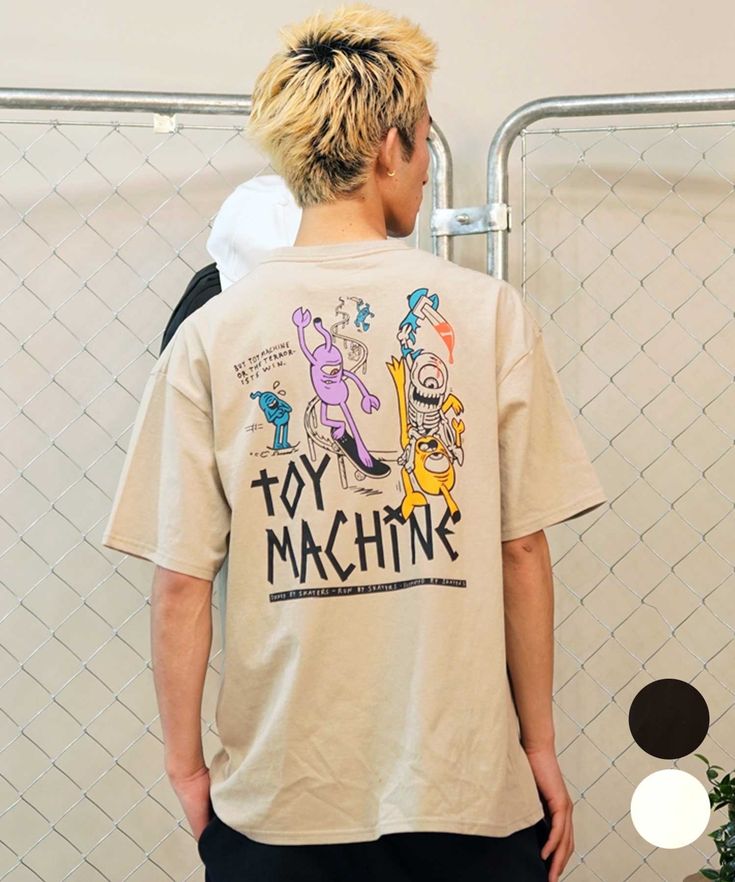 【ムラサキスポーツ限定】 TOY MACHINE トイマシーン 半袖Tシャツ バックプリント MTMSEST8(WHITE-M)