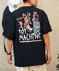 【ムラサキスポーツ限定】 TOY MACHINE トイマシーン 半袖Tシャツ バックプリント MTMSEST8(BLACK-M)