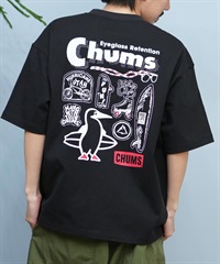 CHUMS チャムス メンズ 半袖 Tシャツ アーカイブ デザイン ヘビー コットン CH01-2413 ムラサキスポーツ限定