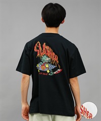 【ムラサキスポーツ限定】 SANTACRUZ サンタクルーズ メンズ 半袖 Tシャツ バックプリント 麻柄 カタカナ 502241417(WHITE-M)