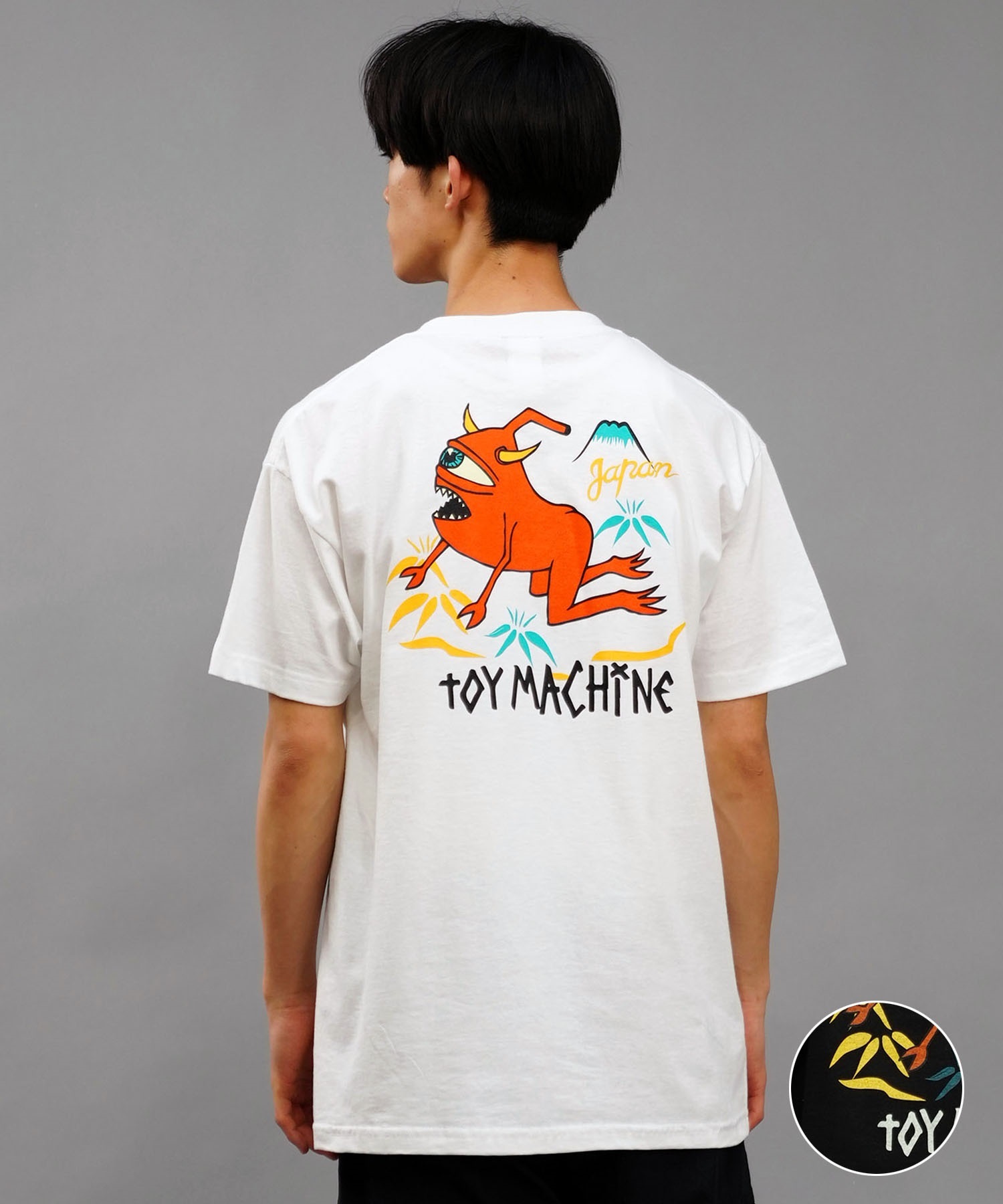 【ムラサキスポーツ限定】 TOY MACHINE トイマシーン メンズ 半袖 Tシャツ バックプリント ムラサキスポーツ限定 MTMSEST23(BLACK-M)