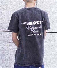 【ムラサキスポーツ限定】 LOST ロスト メンズ Tシャツ 半袖 バックプリント PROFORMANCE L24SS-A(BLK-M)