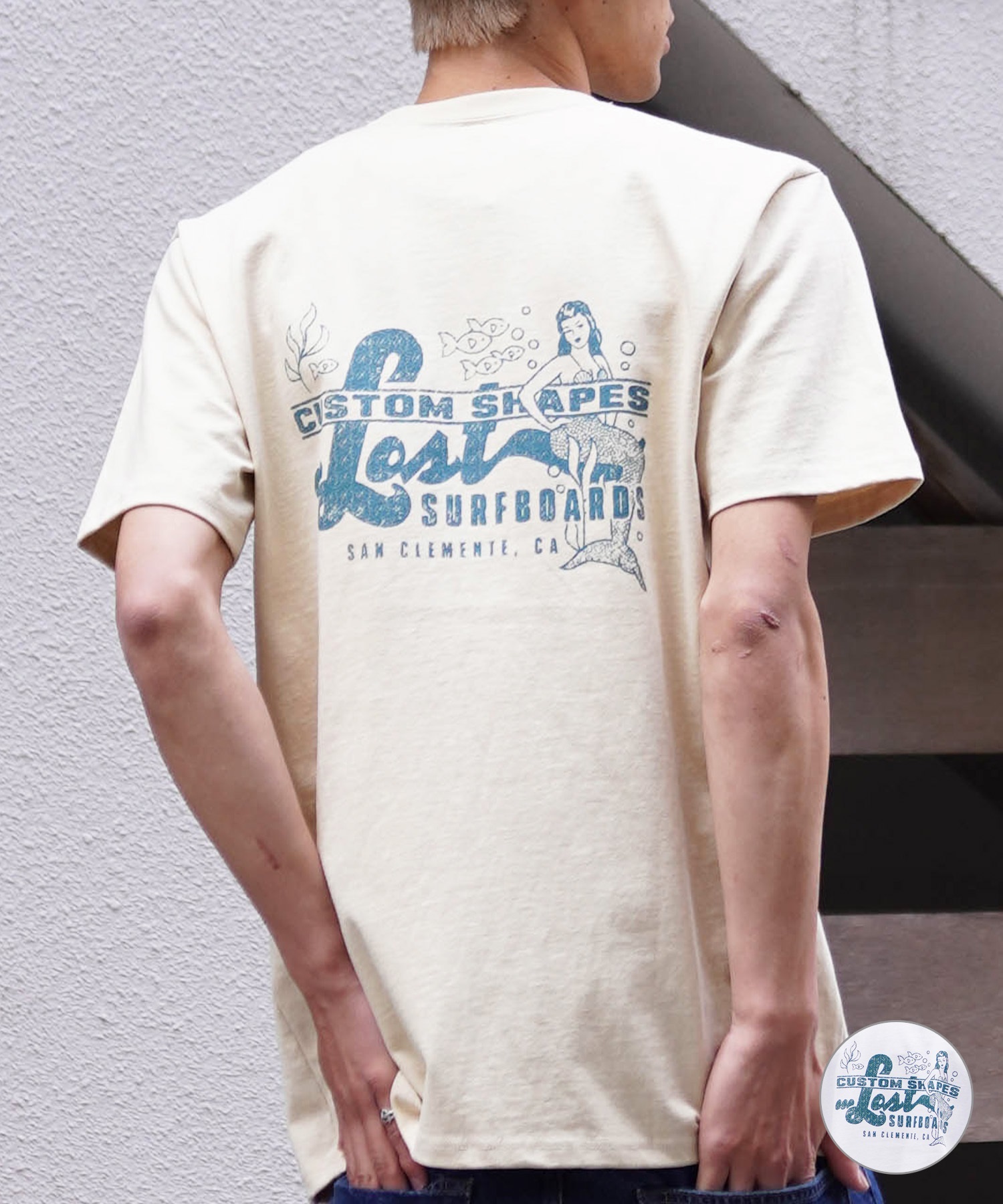 ムラサキスポーツ限定】 LOST ロスト メンズ 半袖 Tシャツ バック