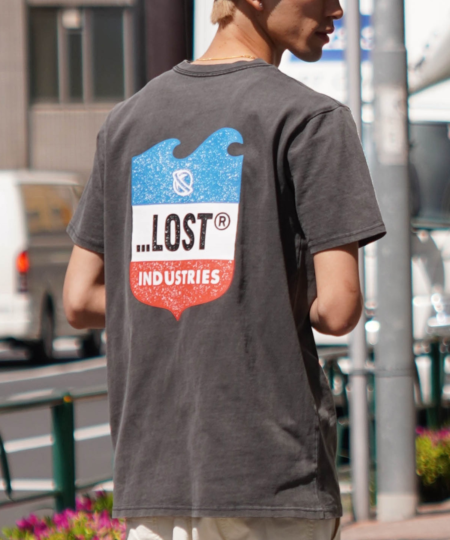 ムラサキスポーツ限定】 LOST ロスト メンズ Tシャツ 半袖 バック