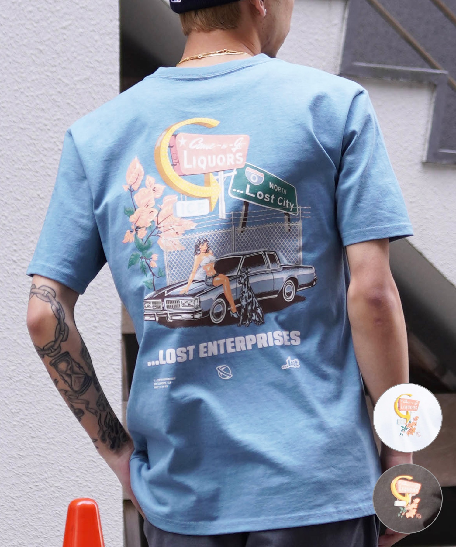 ムラサキスポーツ限定】 LOST ロスト メンズ Tシャツ 半袖 ムラサキスポーツ限定】 LOST ロスト メンズ Tシャツ 半袖