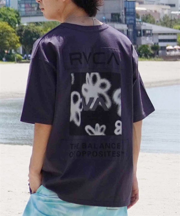 RVCA ルーカ メンズ Tシャツ 半袖 バックプリント オーバーサイズ BE04A-P21 ムラサキスポーツ限定