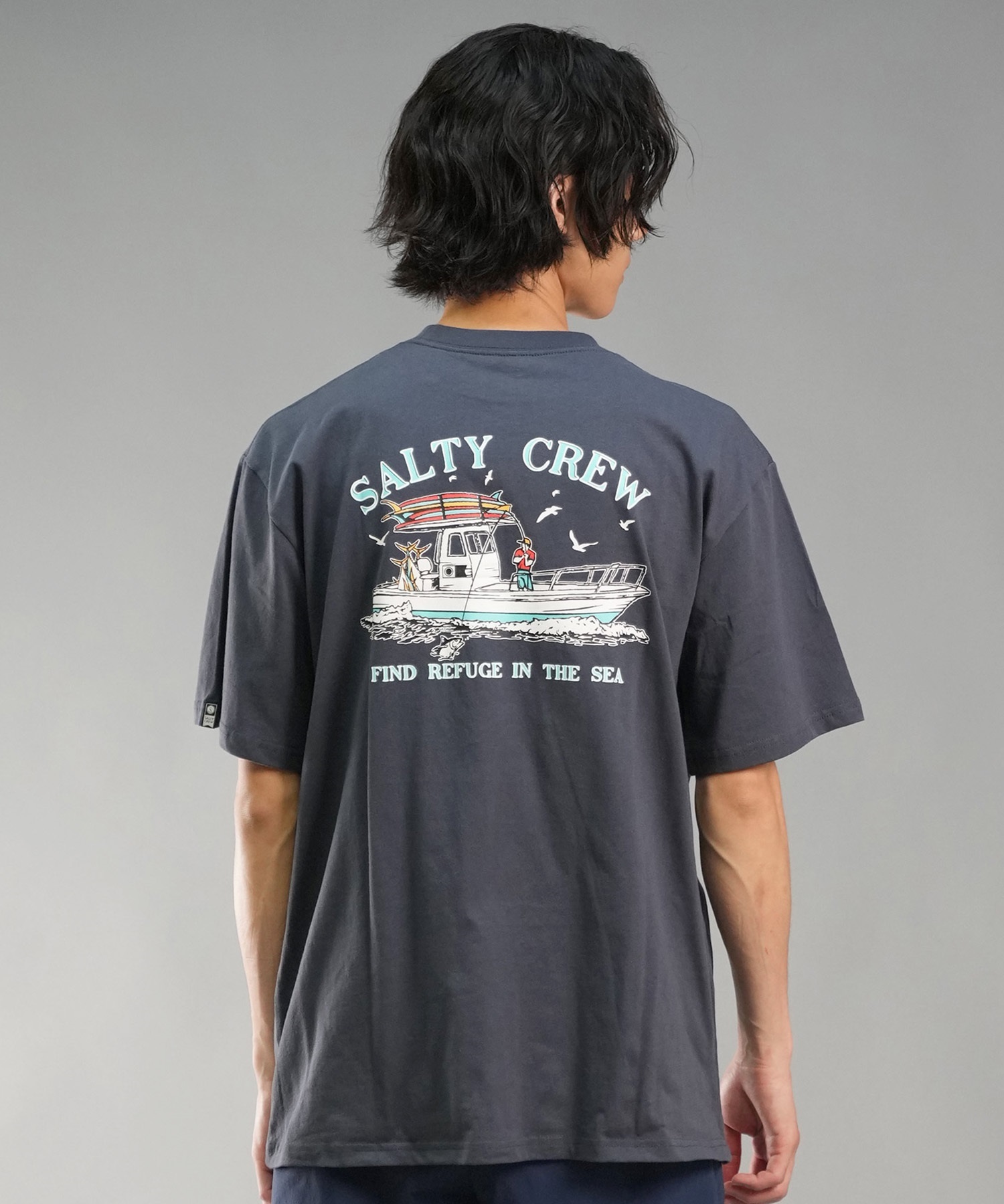 SALTY CREW ソルティークルー メンズ Tシャツ 半袖 バックプリント オーバーサイズ JAPAN LTD 54-230(HBL-M)