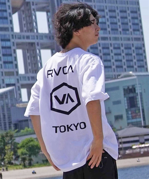 【クーポン対象】RVCA/ルーカ 半袖Tシャツ バックプリント JAPAN EXCLUSIVE BE04A-P28 ムラサキスポーツ限定&日本限定