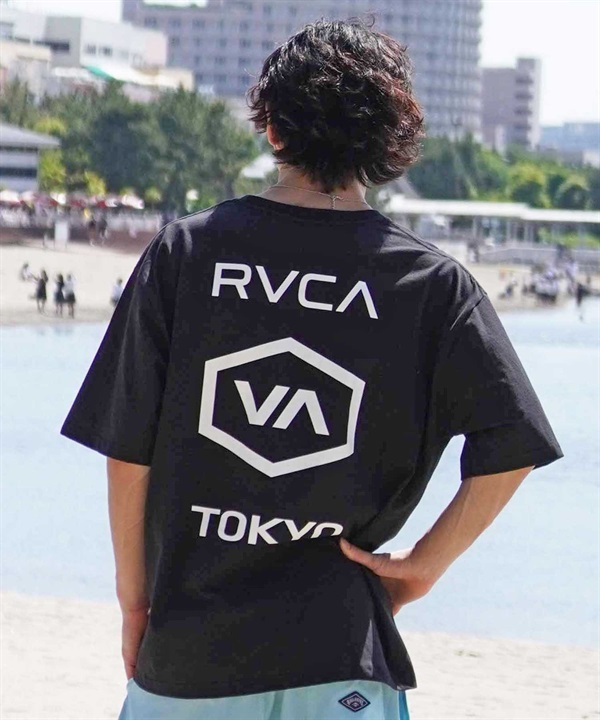 【クーポン対象】RVCA/ルーカ 半袖Tシャツ バックプリント JAPAN EXCLUSIVE BE04A-P28 ムラサキスポーツ限定&日本限定