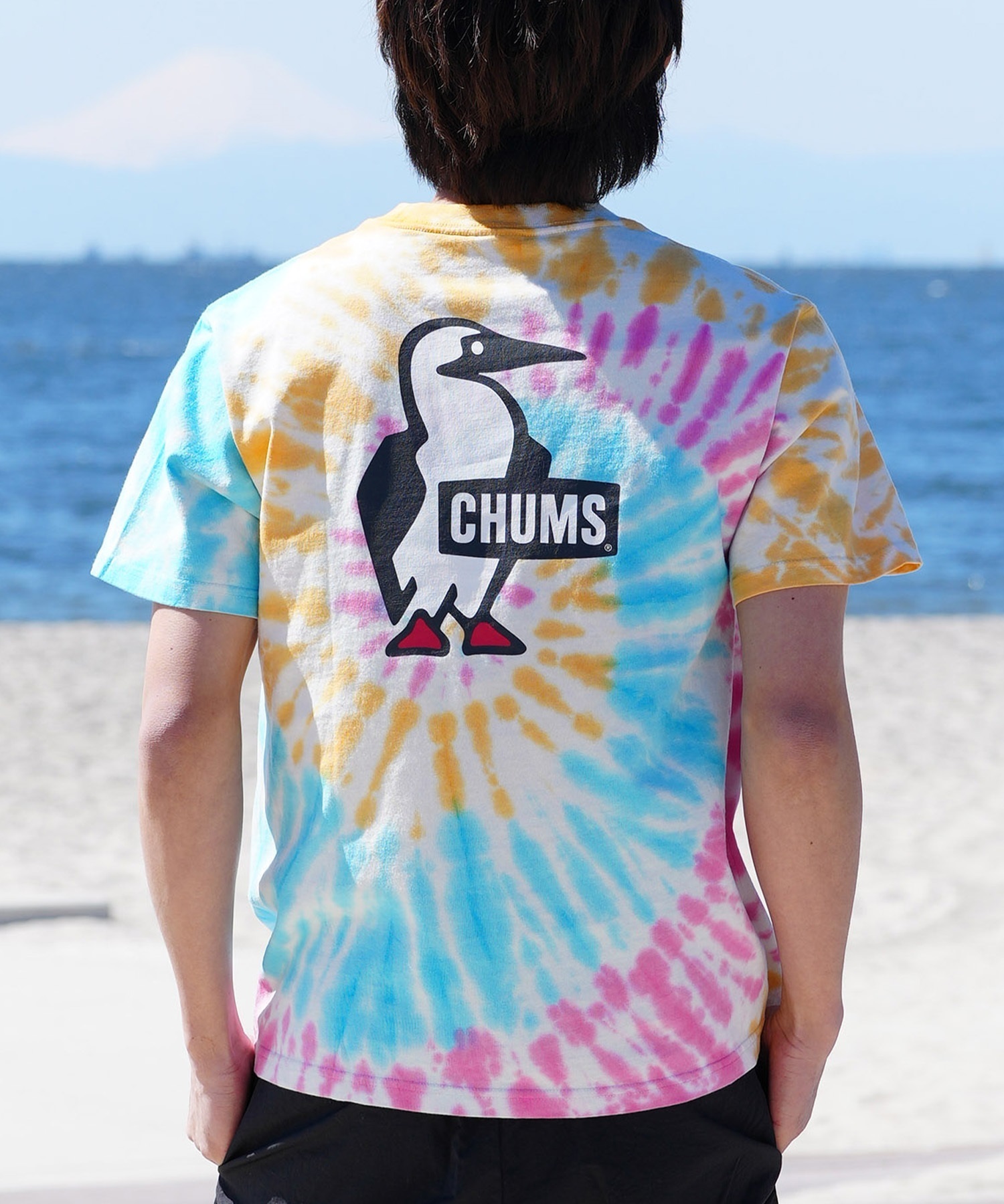 CHUMS チャムス メンズ Tシャツ 半袖 ブービーロゴ ブービーバード