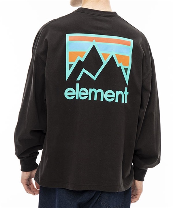 ELEMENT/エレメント JOINT LS メンズ 長袖 Tシャツ ロンT オーバーサイズ クルーネック バックプリント BD022-059