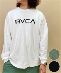 RVCA/ルーカ ロゴロンT オーバーサイズ ドロップショルダー BD042-064(BLK-S)