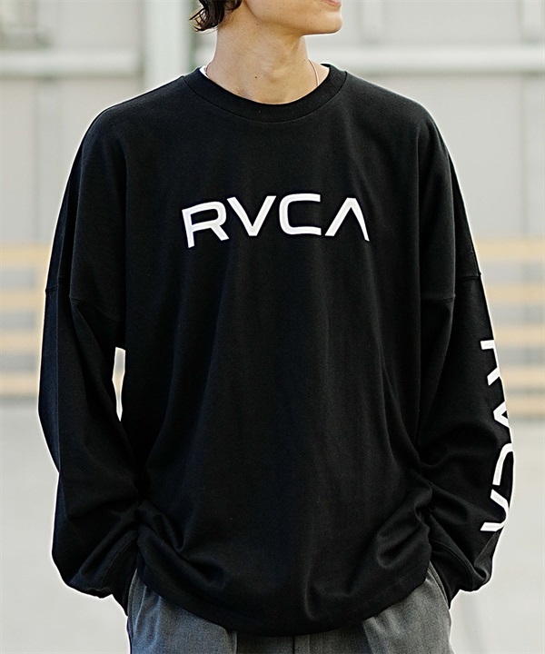 【マトメガイ対象】RVCA/ルーカ ロゴロンT オーバーサイズ ドロップショルダー BD042-064