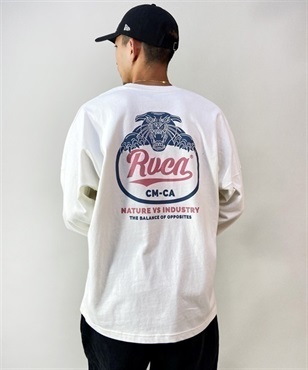 RVCA/ルーカ 長袖 Tシャツ ロンT クルーネック バックプリント ロゴ BD042-066