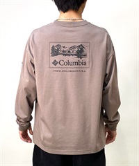 【ムラサキスポーツ別注】columbia/コロンビア サンライズエッジグラフィックロングスリーブティ ルーズシルエット バックプリント PM4853(252-S)