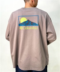 【ムラサキスポーツ別注】columbia/コロンビア サンライズエッジグラフィックロングスリーブティ ルーズシルエット バックプリント PM4853