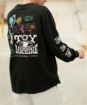 【ムラサキスポーツ限定】TOY MACHINE/トイマシーン 長袖 Tシャツ ロンT ビッグシルエット バックプリント MTMFDLT1