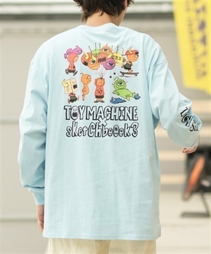 【マトメガイ対象】【ムラサキスポーツ限定】TOY MACHINE/トイマシーン 長袖 Tシャツ ロンT ビッグシルエット バックプリント MTMFDLT4