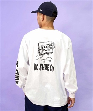 DC/ディーシー 23 PLAYTIME LS メンズ 長袖 Tシャツ ロングスリーブ ワイドシルエット/ドロップショルダー バックプリント DLT234067