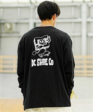 DC/ディーシー 23 PLAYTIME LS メンズ 長袖 Tシャツ ロングスリーブ ワイドシルエット/ドロップショルダー バックプリント DLT234067