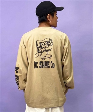 DC/ディーシー 23 PLAYTIME LS メンズ 長袖 Tシャツ ロングスリーブ ワイドシルエット/ドロップショルダー バックプリント DLT234067