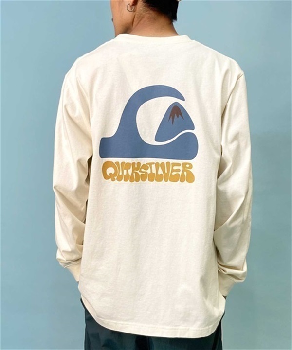 QUIKSILVER/クイックシルバー ロンTEE バックプリント クルーネック レギュラーフィット 長袖 Tシャツ QLT234042