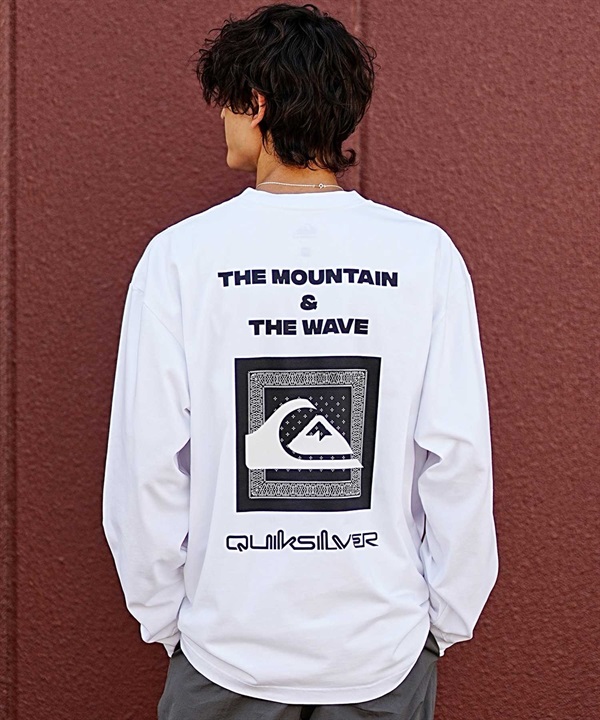 QUIKSILVER/クイックシルバー QUIK NEW BANDANA LT メンズ 長袖 Tシャツ ロンＴ バックプリント QLT234611M ムラサキスポーツ限定