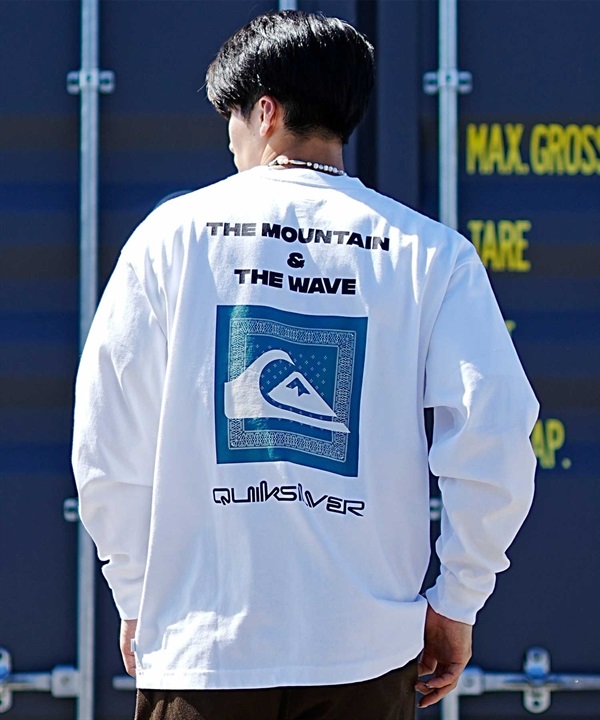 QUIKSILVER/クイックシルバー QUIK NEW BANDANA LT メンズ 長袖 Tシャツ ロンＴ バックプリント QLT234611M ムラサキスポーツ限定