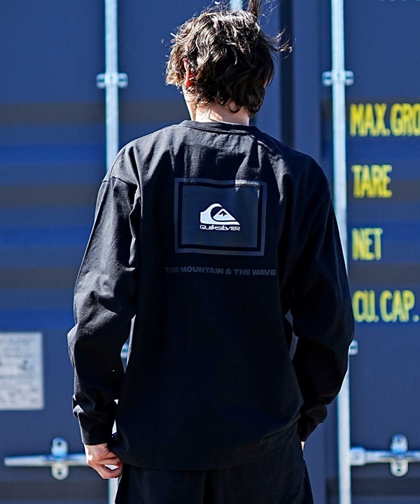 QUIKSILVER/クイックシルバー MW QUIK BOX LT メンズ 長袖 Tシャツ ロンＴ バックプリント オーバーサイズ QLT234612M ムラサキスポーツ限定