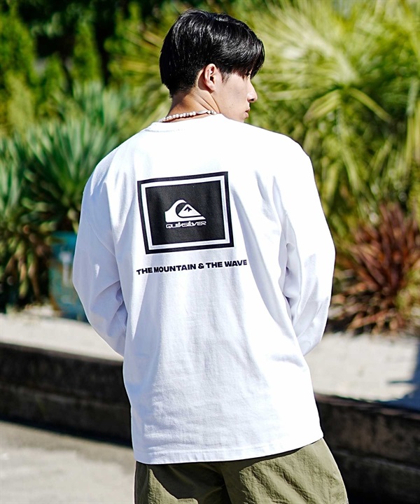 QUIKSILVER/クイックシルバー MW QUIK BOX LT メンズ 長袖 Tシャツ ロンＴ バックプリント オーバーサイズ QLT234612M ムラサキスポーツ限定
