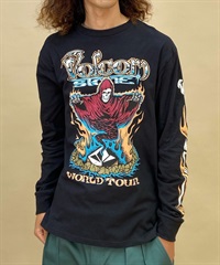 VOLCOM/ボルコム メンズ バンドT ロックT クルーネックコットンロンT AF632304