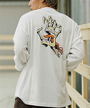 【マトメガイ対象】【ムラサキスポーツ限定】SANTACRUZ/サンタクルーズ Bone Hand Broken L/S Tee 502233401