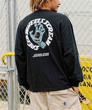 【ムラサキスポーツ限定】SANTACRUZ/サンタクルーズ Speed Wheels Strip L/S Tee 502233403