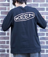 KEEN/キーン 長袖Tシャツ バックプリント 薄手 1026995/1028434/1028436(BLACK-M)