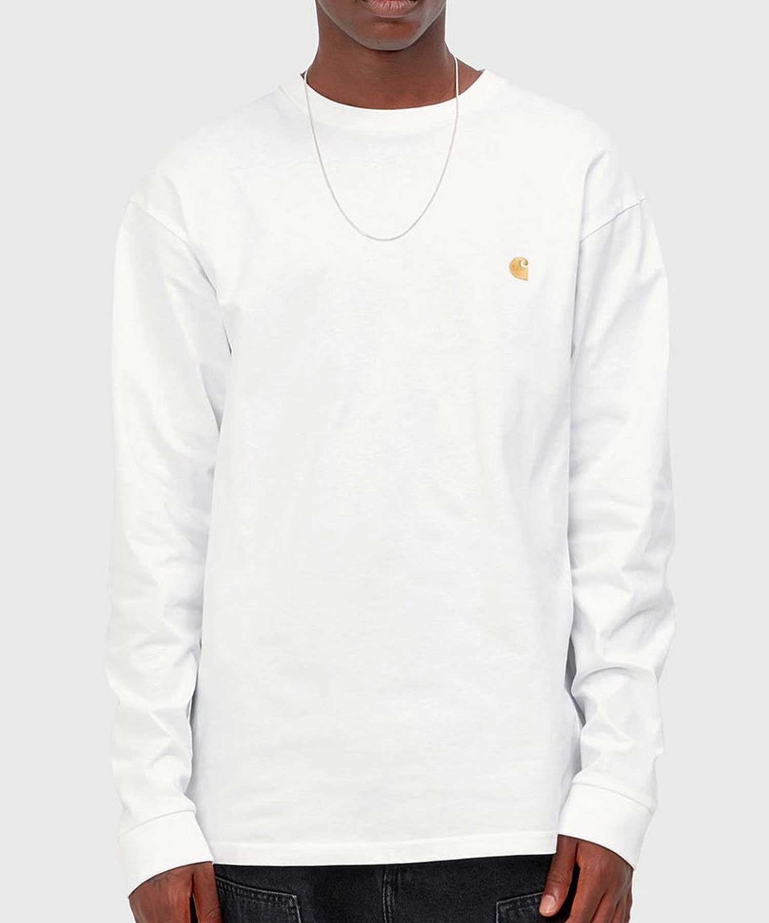 Carhartt WIP/カーハートダブリューアイピー メンズ 長袖Tシャツ ルーズシルエット I026392(WT/GD-S)