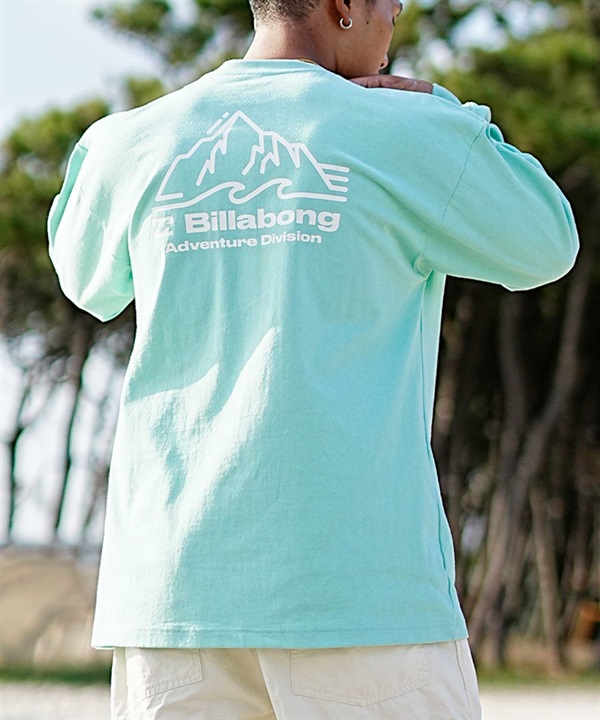 【マトメガイ対象】BILLABONG ビラボン BE011-053 メンズ 長袖 Tシャツ ロゴ ロンＴ バックロゴ クルーネック ロンT