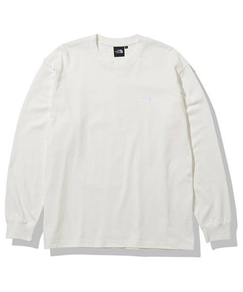 THE NORTH FACE ザ・ノース・フェイス L/S Nuptse Cotton Tee ロング スリーブ ヌプシ NT32345 メンズ 長袖 Tシャツ UVカット(GW-M)