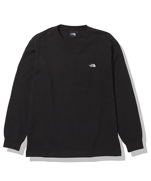 THE NORTH FACE ザ・ノース・フェイス L/S Nuptse Cotton Tee ロング スリーブ ヌプシ NT32345 メンズ 長袖 Tシャツ UVカット(K-M)